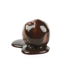 Chocolate ball candy isolated