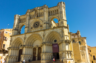 Fototapeta na wymiar Famous Cathedral of Cuenca in Spain