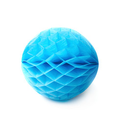 Honeycomb pom-pom ball decoration isolated