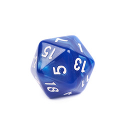 Roleplaying polyhedral dice isolated