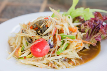 spicy papaya salad