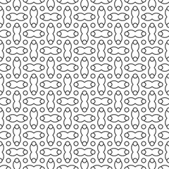 Seamless Geometric Pattern. Regular Tiled Ornament. Vector.