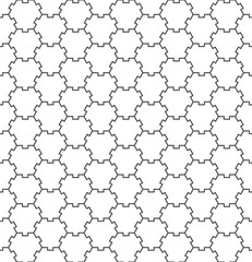 Seamless Geometric Pattern. Regular Tiled Ornament. Vector.