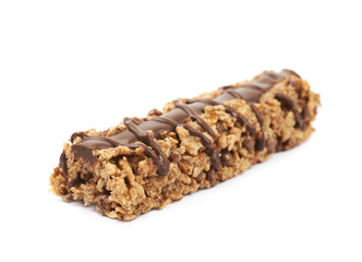 Nutrient chewy grains bar isolated
