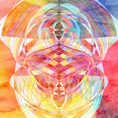 Fototapeta premium Abstract watercolor background