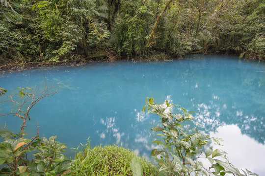 A scenic view blue river of the  jungle, Landscape