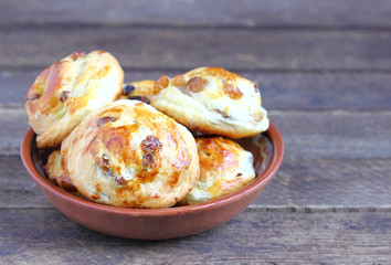 Buns with raisins