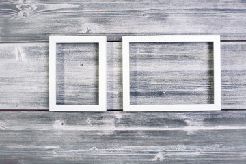 Fototapeta premium Empty white frames