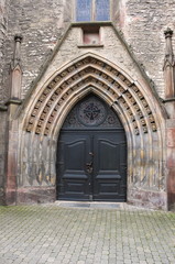 Fototapeta na wymiar St.Johanniskirche-Eingang-I-Göttingen