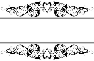 Classic black and white card