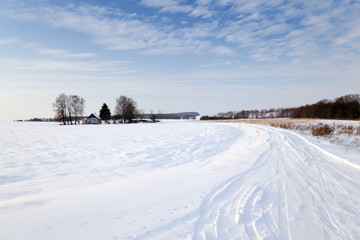 Obraz premium winter road , snow