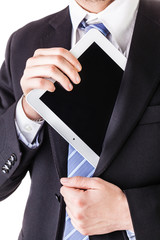 pulling tablet from pocket © Dario Lo Presti