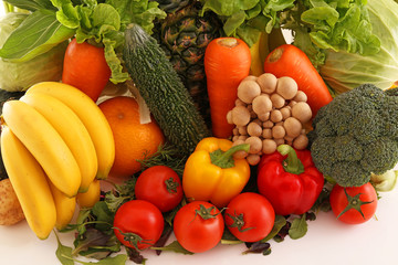 新鮮な野菜と果物