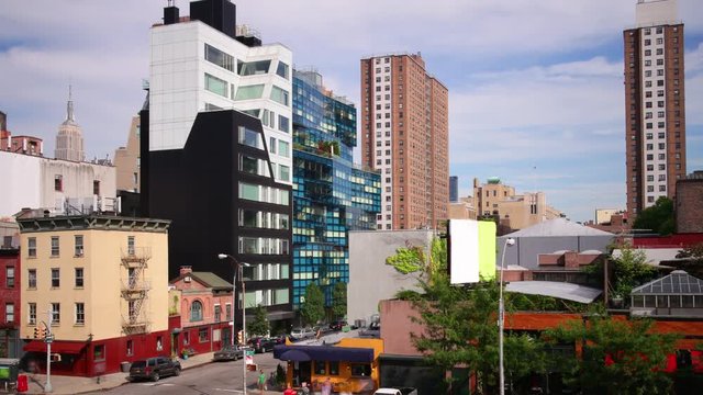 new york high line park view 4k time lapse usa

