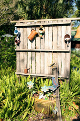Garden Fence & Water Pots
