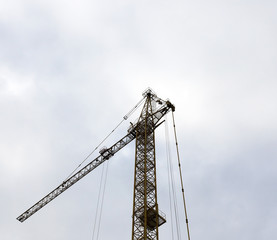 Fototapeta premium construction crane, sky 