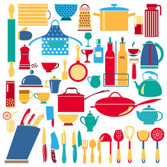  kitchen and restaurant icon kitchen ware