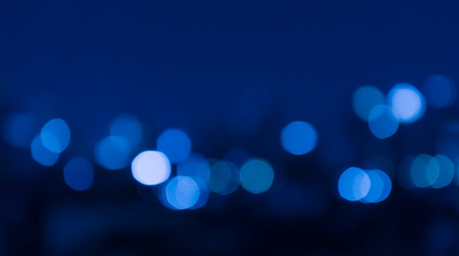 City Night Light Blur Bokeh , Defocused Background.