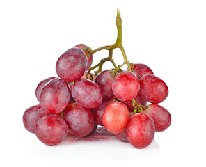 red grape isolated on white