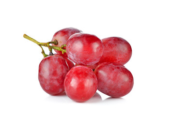 red grape isolated on white