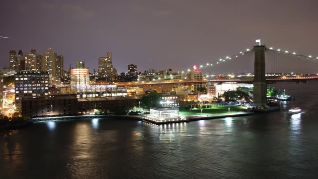 brooklyn bridge view 4k time lapse from manhattan
new york usa