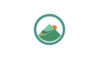 landscape mountain icon