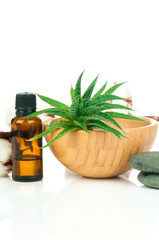 Spa set isolated on white background