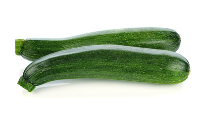 Fresh zucchini isolated on white