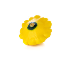 zucchini (patison) isolated on white