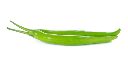 Green pepper isolated on a white background