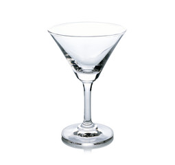 Empty glass isolated on white background