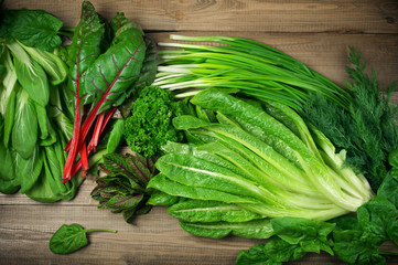 Various leafy vegetables - 107637008
