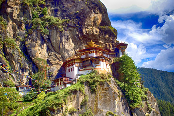 Taktshang Goemba, Bhutan - obrazy, fototapety, plakaty