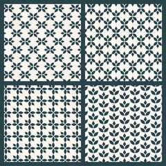 Fototapeta premium Leaves pattern background