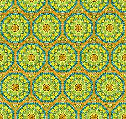 Squared background in eastern style - ornamental seamless patter
