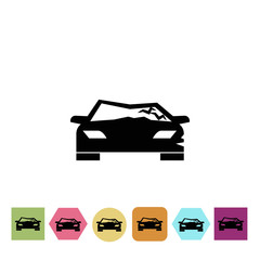 Car crash icon