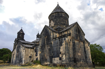 Medieval Tegher monastery complex, on the slope of Aragats mountain, Armenia