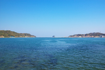 View of Yobuko with Kabe island, Karatsu City, Saga