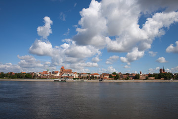 Fototapeta premium City of Torun Old Town skyline in Poland