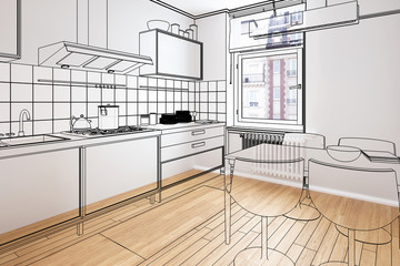 Küchenarrangament (Entwurf)
