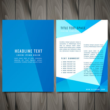 clean modern business brochure leaflet design
