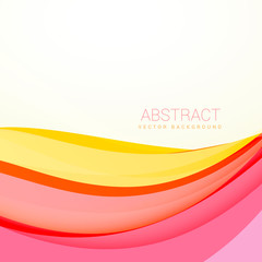 beautiful colorful wave background with soft colors