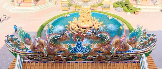 Beautiful dragon sculpture