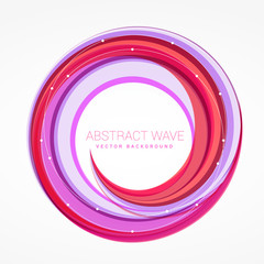 abstract wave swirl colorful vector background