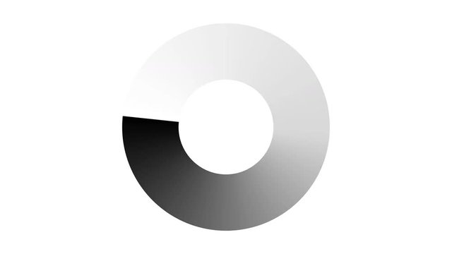 Progress loading bar UI indicator. Loading Circle. Download progress, preloader animation web design template, interface upload. Animation of UI element in 4K. Alpha matte channel included.
