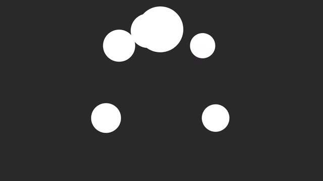 Progress loading bar UI indicator. White Chasing Dots Loading Circle. Download progress, preloader animation web design template, interface upload. Animation of UI element in 4K.