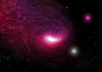 galaxy in a free space