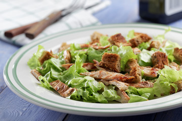 Caesar salad closeup