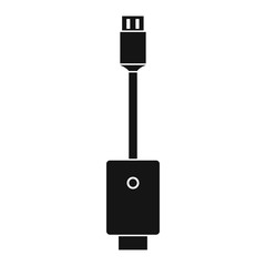 USB cable icon, simple style