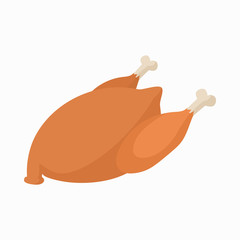 Chicken icon, cartoon style
